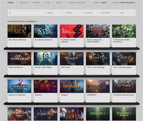 Browse and buy PC games from various genres, tags, features, and languages on GOG.COM. Find deals, discounts, free games, and upcoming releases for your gaming needs. 